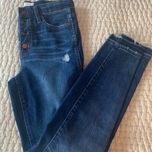 Madewell High Rise Skinny Medium Wash Jeans